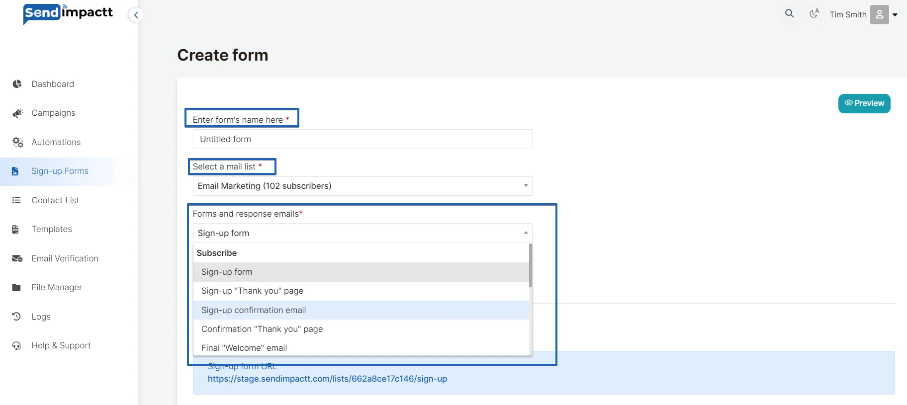 Monosnap form builder