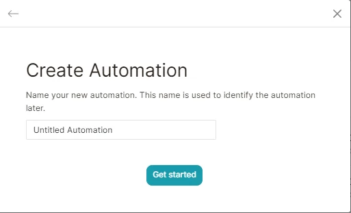 Create automation